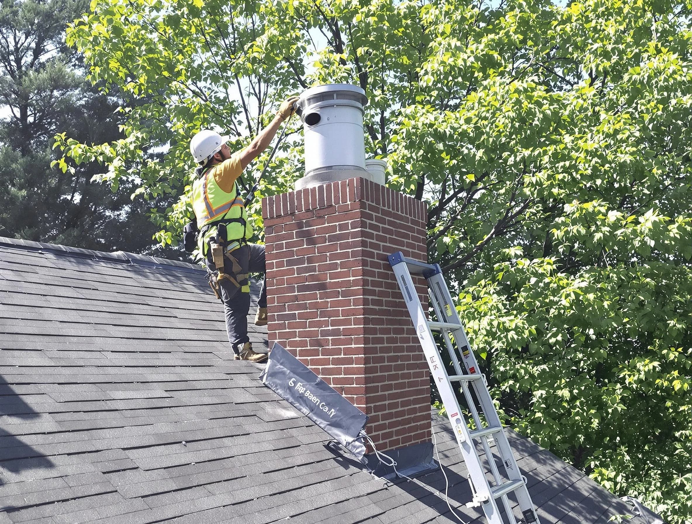 Chimney liner inspection by Chartiers Chimney Sweep in Chartiers, PA